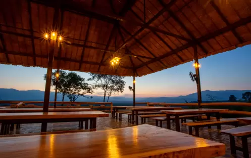 The Bush Camp_Restaurant Evening View